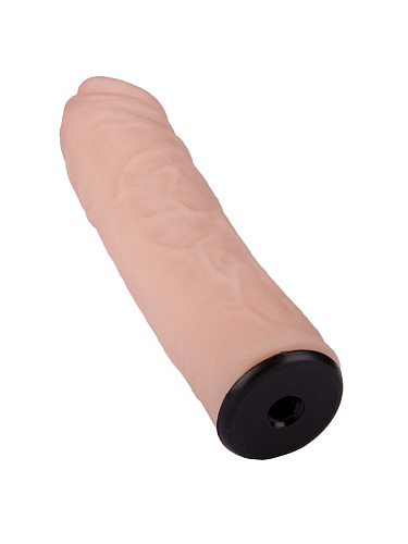 Чёрный пояс-трусики с двумя насадками LOVETOY (А-Полимер) Экзотик-Linda 981000 (15,5 и 10,5 см)