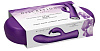 Фиолетовый вибромассажёр-кролик Shots Media BV Lux DIS004PUR (20 см)
