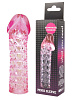 Закрытая розовая насадка-фаллос Bior toys Penis sleeve EE-10037 (11,7 см)