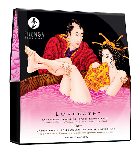 Соль для ванны, превращающая воду в гель Shunga Lovebath Dragon Fruit 6801