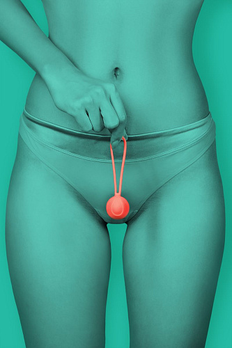 Коралловый вагинальный шарик ToyFa ROSY 564005