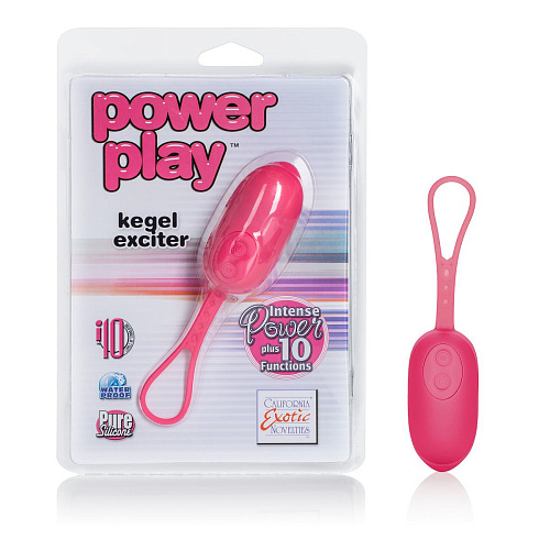 Розовое виброяйцо California Exotic Novelties Power play kegel exciter SE-0066-05-2