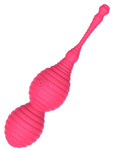 Розовые расширяющиеся виброшарики с пультом Yuanse Yvonne G-0025