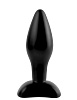Чёрная анальная пробочка Pipedream Small Silicone Plug PD4602-23 (11 см)
