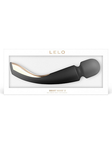Чёрный вибромассажёр Lelo Smart Wand 2 Large LEL7796 (30,4 см)