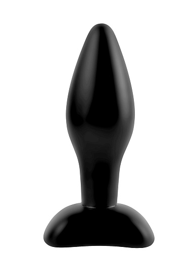 Чёрная анальная пробочка Pipedream Small Silicone Plug PD4602-23 (11 см)