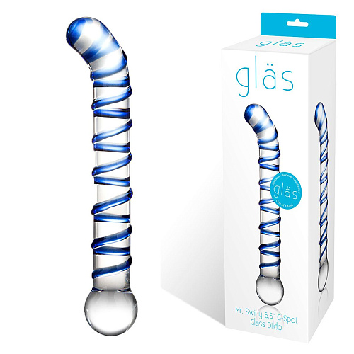 Изогнутый стеклянный фаллос Glas G-Spot Dildo GLAS-144