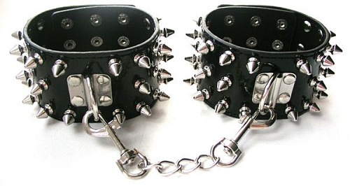 Черные оковы с шипами на карабинах Bior toys MLF-90050-1