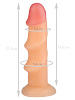 Телесный реалистичный рельефный фаллоимитатор Сумерки богов 1015-66 BX DD (21,5 см)