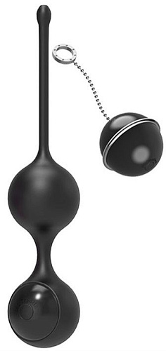 Чёрные виброшарики с пультом управления ML Creation K-Balls ML-RVKB-BLK