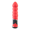 Красный вибратор-ёлочка ToyFa 901334-9 (11,4 см)