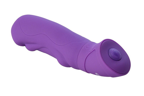 Фиолетовый вибратор с объёмным рельефом Evolved EN-BB-1586-2 (7,5 см)