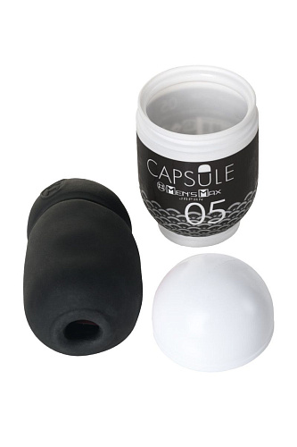 Мастурбатор чёрного цвета Men sMax Capsule 05 - OUGI ET18