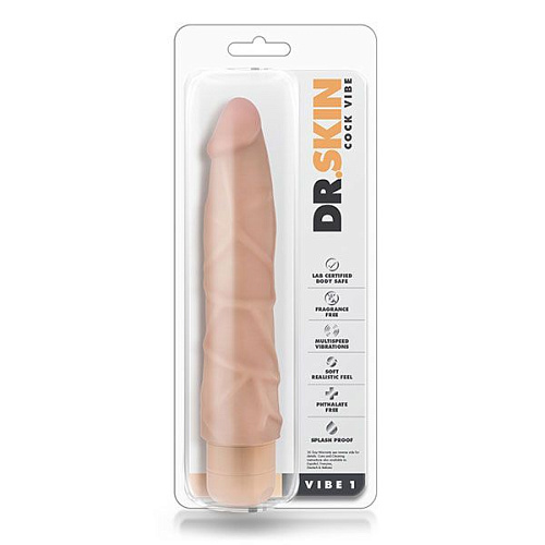 Телесный вибратор Blush Novelties Cock Vibe 1 BL-10073 (22,8 см)