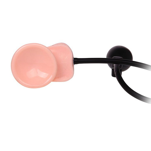 Расширяющийся вибратор телесного цвета Baile BW-008067AQ (19,3 см)