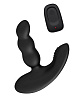 Чёрный силиконовый стимулятор простаты с пультом ДУ Levett Nitoc 17048