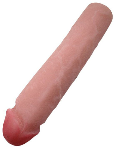 Телесный фаллоимитатор без мошонки из ультраскин Eroticon 30013 (23,5 см)