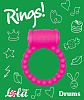 Розовое эрекционное кольцо Lola toys Rings Drums 0114-53Lola