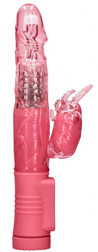 Розовый вибратор-кролик Shots Media BV Rotating Beetle SHTO005PNK (22 см)