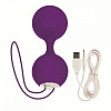 Фиолетовые вагинальные шарики с вибрацией California Exotic Novelties Embrace SE-4604-15-3