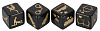 Набор чёрно-золотистых кубиков для секс-игр Orion 07003710000