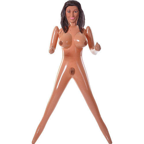 Надувная секс-кукла в бежевом цвете Pipedream Katie Cougar RD331