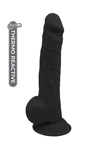 Чёрный реалистичный фаллоимитатор Dream Toys 9.5INCH BLACK 21568 (24 см)
