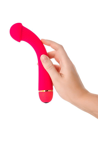 Розовый вибратор с шаровидной головкой A-toys 761025 (20 см)