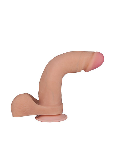 Телесный фаллоимитатор на присоске LOVETOY (А-Полимер) F F BEST COCK 8 591504