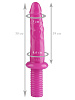 Розовый анальный стимулятор с рукоятью Сумерки богов 1015-90 BX DD (30 см)