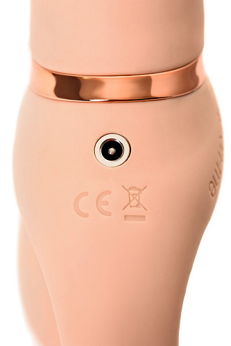 Телесный безремневой вибрострапон Strap-on-me Silicone Bendable Strap-On M 6013892