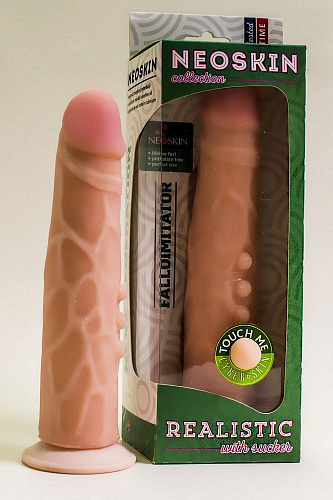 Реалистичный дилдо телесного цвета с точками и венами LOVETOY (А-Полимер) 810906 (21,6 см)