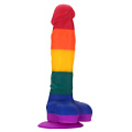 Разноцветный фаллоимитатор-реалистик Dream Toys COLOURFUL DILDO 21693 (20 см)