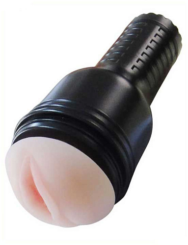 Телесный мастурбатор-вагина в футляре с вибрацией Hustler 37014