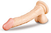 Телесный фаллоимитатор на присоске Brazzers DWS011 (24 см)