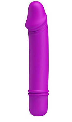 Лиловый мини-вибратор с 10 видами вибрации Baile Emily BI-014466 (12,7 см)