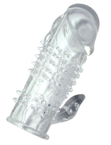 Насадка с язычком и пупырышками в ассортименте Eroticon 31016 (13 см)