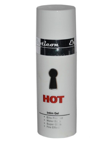 Возбуждающая гель-смазка с женьшенем во флаконе с диспенсером Eroticon Hot 34019