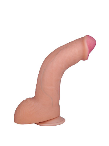 Телесный фаллоимитатор на присоске LOVETOY (А-Полимер) F LINE 582703 (22 см)