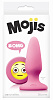 Розовая силиконовая пробка среднего размера NS Novelties Emoji OMG NSN-0513-34 (10,2 см)
