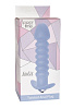 Голубая анальная пробка с вибрацией Lola toys Twisted Anal Plug 5004-02lola (13 см)