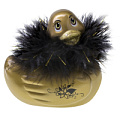 Золотистый массажёр-уточка Big Teaze Toys I Rub My Duckie Paris Gold Travel Size 10149