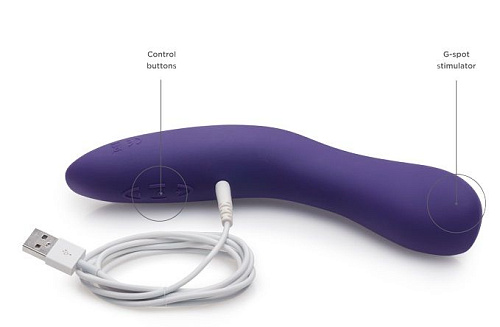Фиолетовый вибромассажёр We-vibe Rave Purple (19,3 см)