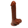 Коричневый фаллоимитатор Howells 8 Inch Carved DIldo 84004 brown (21 см)