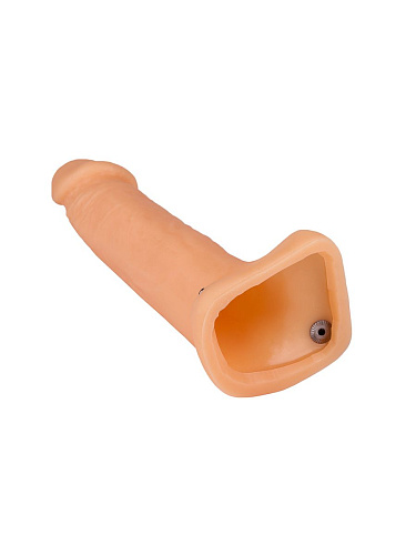 Фаллопротез телесного цвета на чёрной резинке Сумерки богов №2 1005-02 BX DD