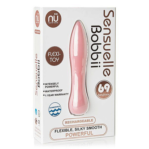 Розовая вибропуля NU Sensuelle BOBBI 340132 (10 см)