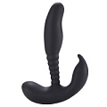 Чёрный стимулятор простаты Howells Anal Pleasure Dual Vibrating Prostate Stimulator 182016Black (13,5 см)