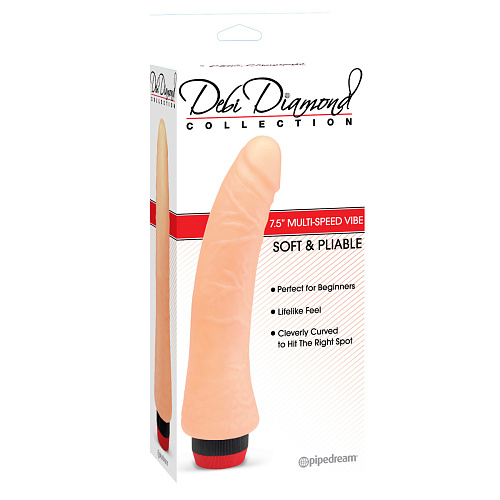 Вибратор телесного цвета Pipedream Debi Diamond Collection 2 PD1402-02 (22 см)
