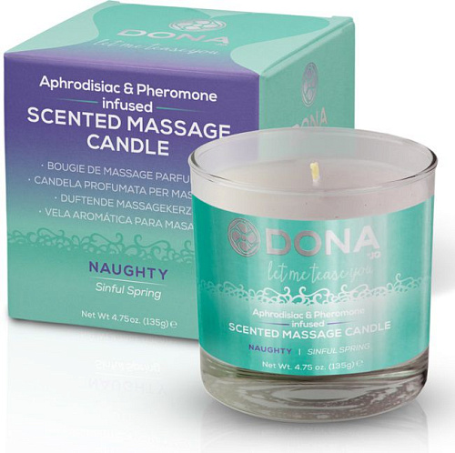 Массажная свеча System JO DONA Naughty Sinful Spring JO40558