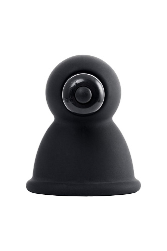 Чёрные виброприсоски-стимуляторы на соски ToyFa 889010